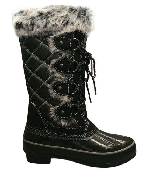 Fur lace up boots best sale