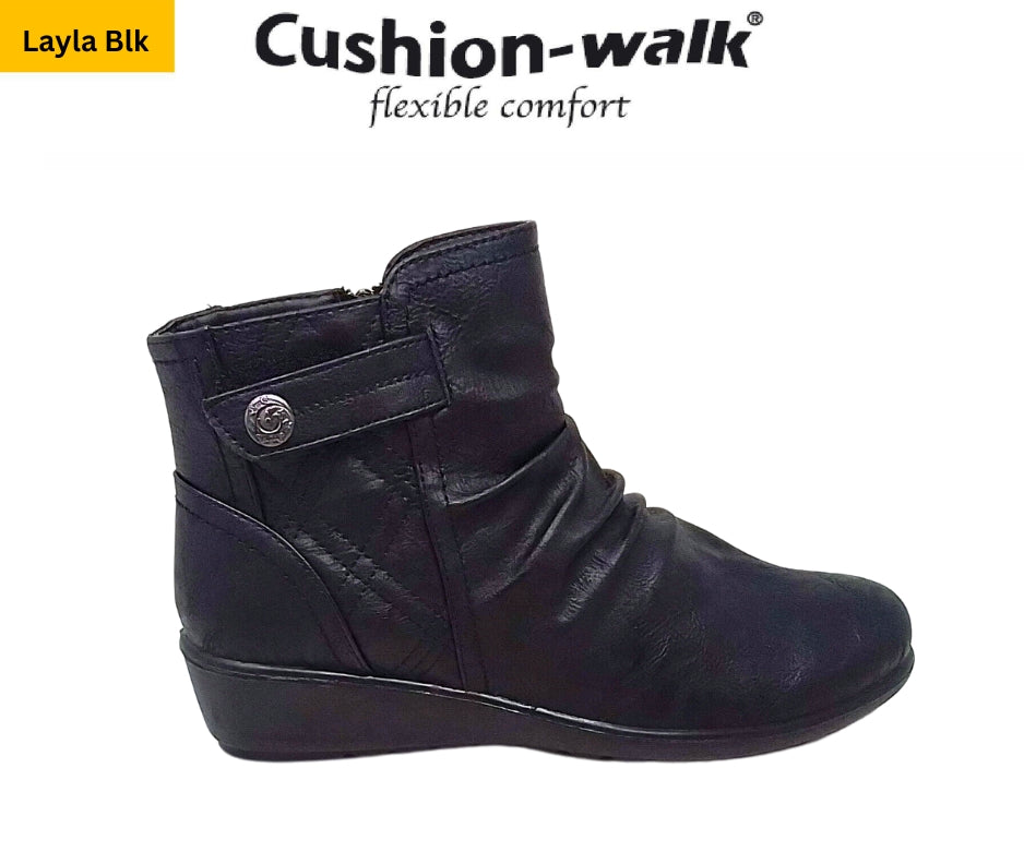 Ladies Cushion-Walk Layla Blk – Comfort Shoe Warehouse